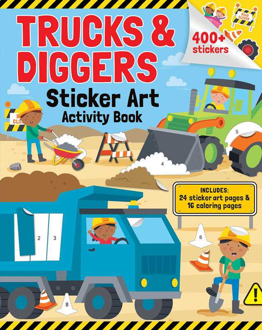 Trucks & Diggers: Activity book