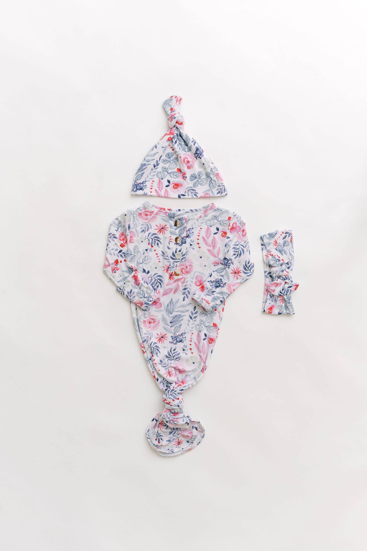 Newborn Baby Gown and Hat Set - Baby Clothes - Crew