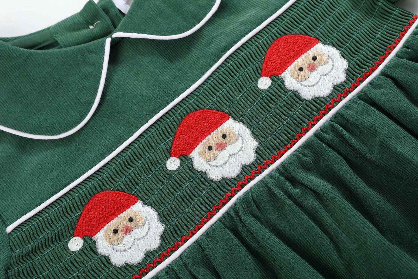 Green Velvet Santa Set