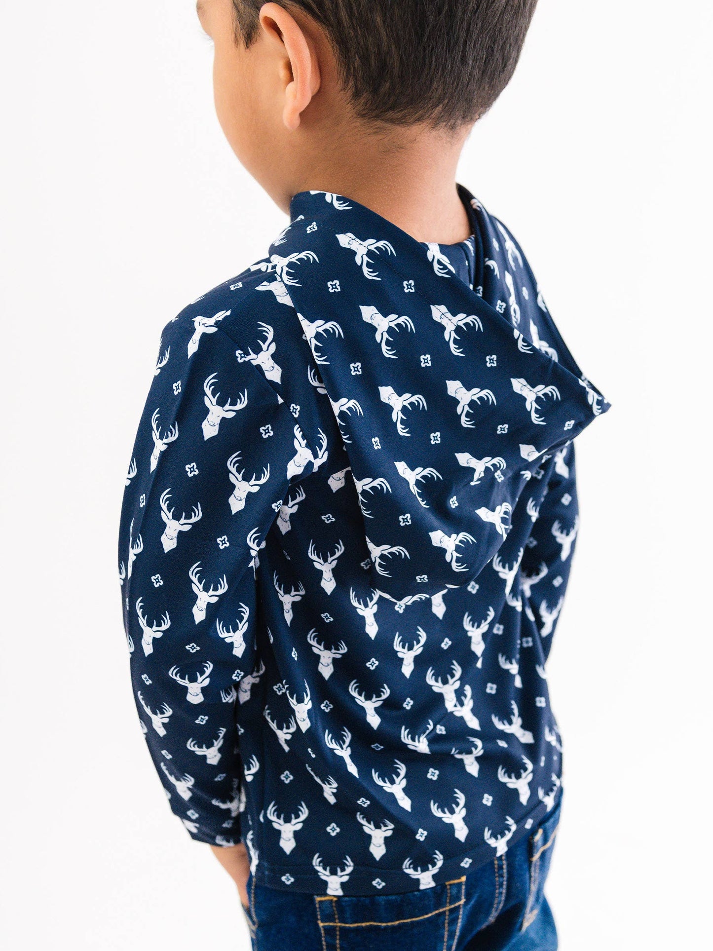 Boys Deer Lodge Performance Hooded Shirt