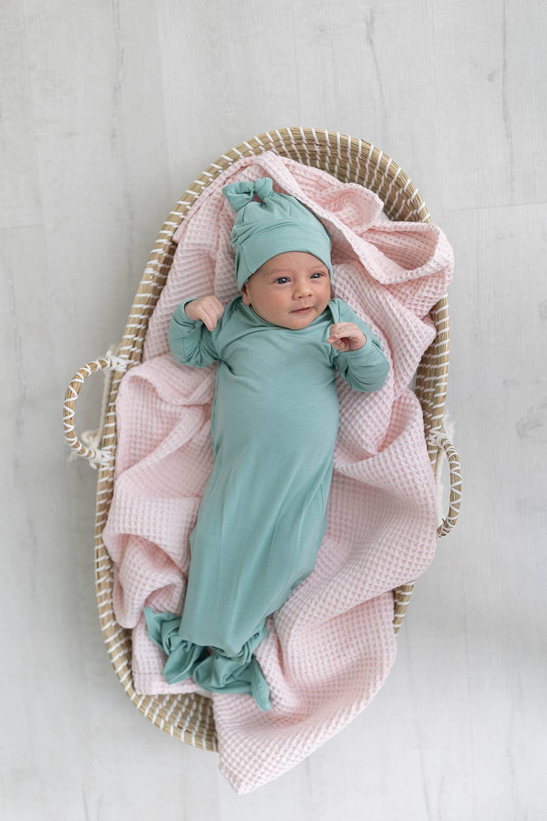 Newborn Baby Gown and Hat Set - Baby Clothes - Crew