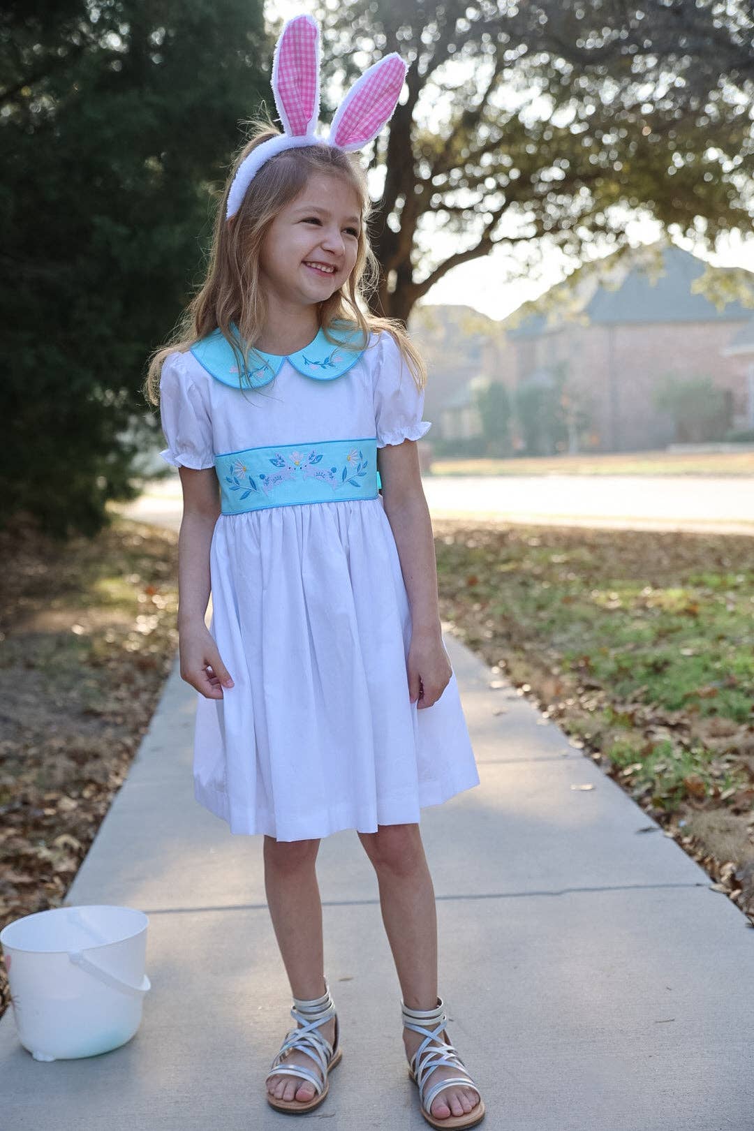 Embroidered Bunny Dress