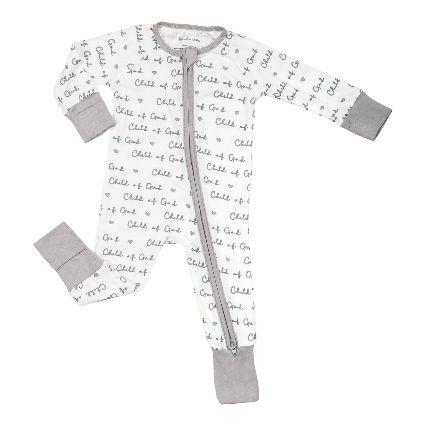 Child Of God Bamboo PJs 2-Way Zip