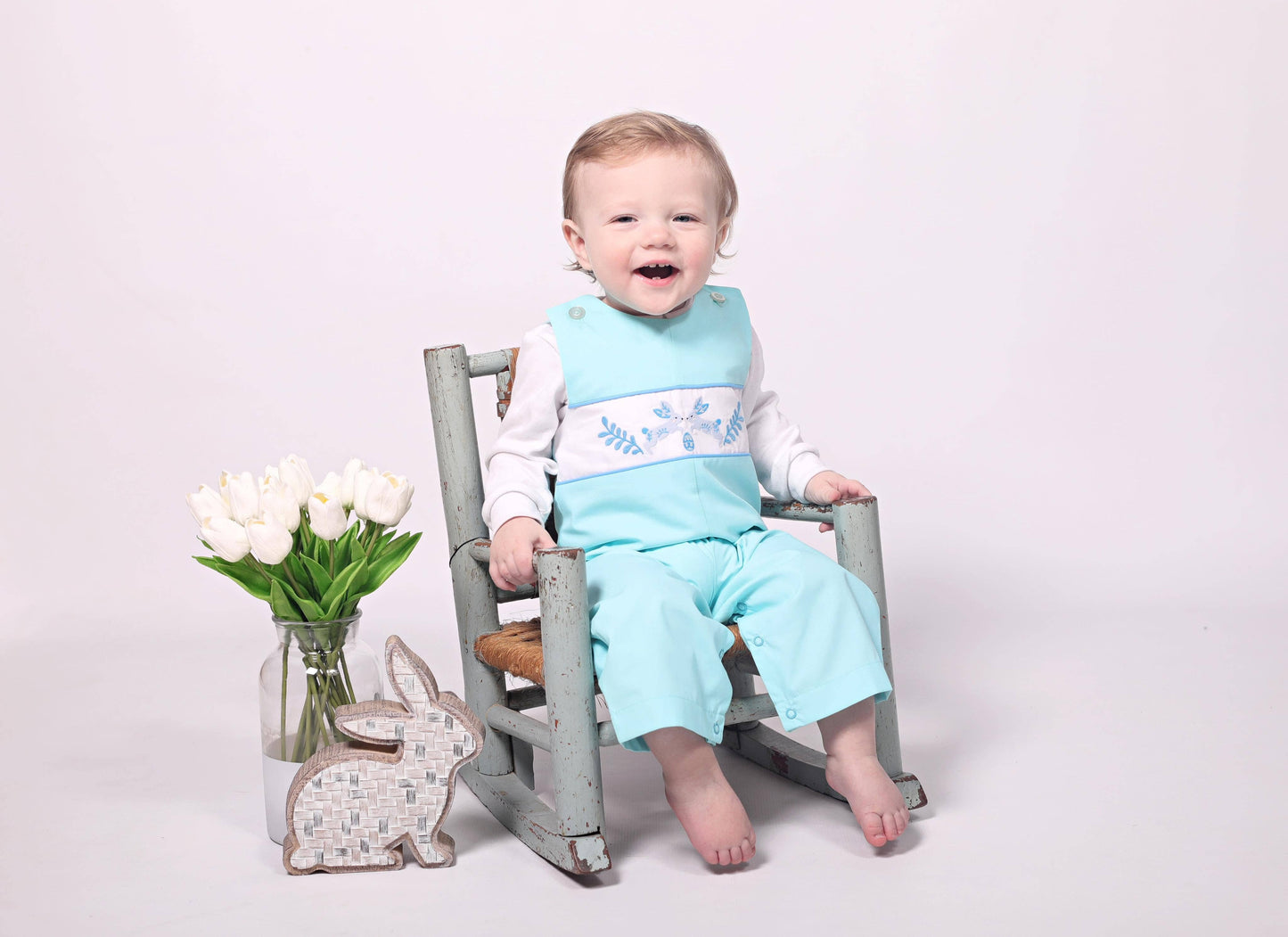 Le Petit Lapin Embroidered Bunny Longall