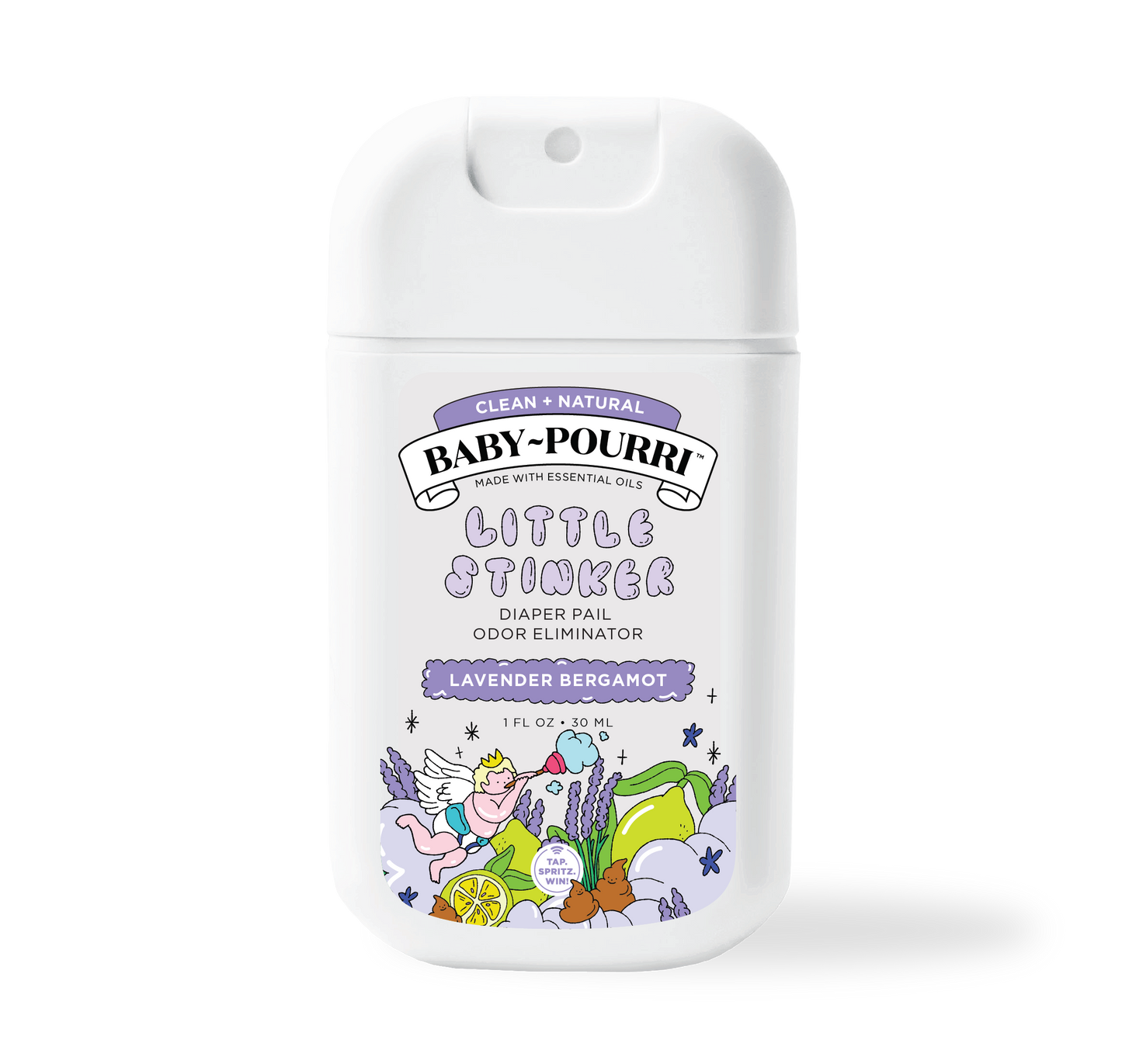 Baby~Pourri Little Stinker Diaper Pail Pocket Spray in Pouch