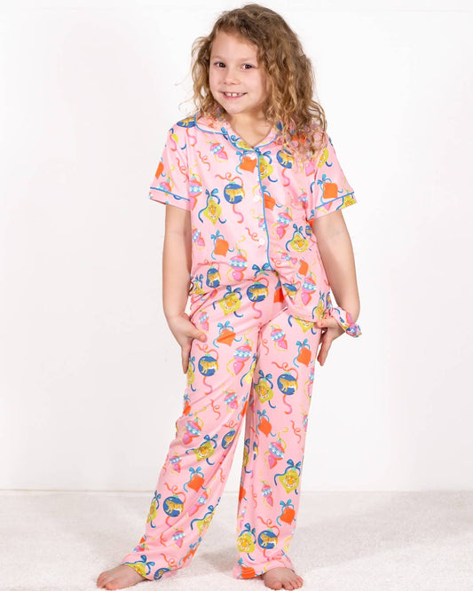 Girl's Tinsel and Tiger Sleep Pants Set   Light Pink/Multi   -Asst.