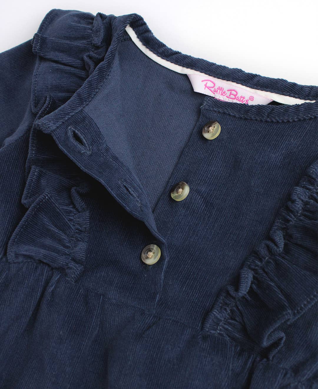 Girls Navy Corduroy Bubble